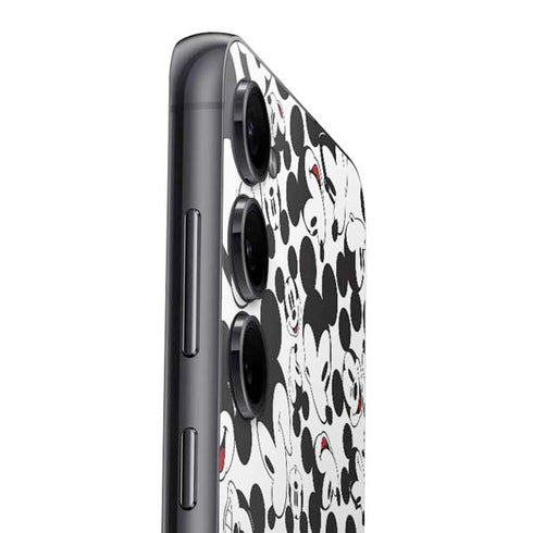 Disney Mickey Mouse Face Pattern Galaxy S25 Skin